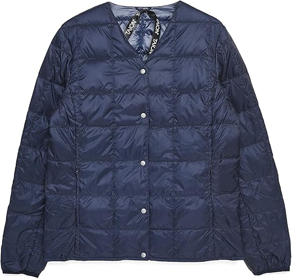 Amazon タイオン インナーダウン オフィシャル レディース Vネックボタン インナー ダウンジャケット Taion 101 コート ジャケット 通販