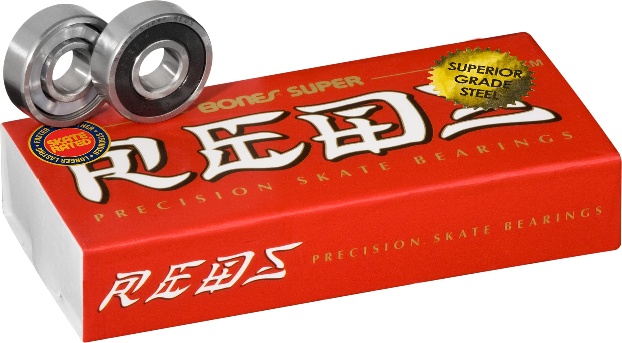 Bones Bearings Set of 16 Super Redz 8 mm