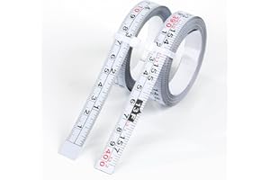 Hanlintk 2-Pack Self-Adhesive Measuring Tape, Imperial & Metric Stick-on Ruler, Left to Right and Right to Left Reading for W