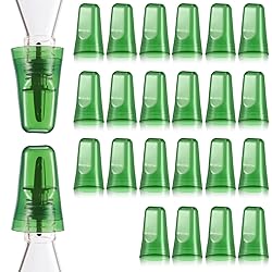 24 Pieces Translucent Liquor Pourer Covers