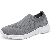 konhill Women's Slip On Sneakers Non Slip Walking Shoes Breathable Mesh Work Casual Lightweight Tennis Workout Shoes