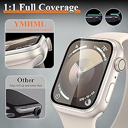 YMHML 2 Pack for Apple Watch Screen Protector 41mm