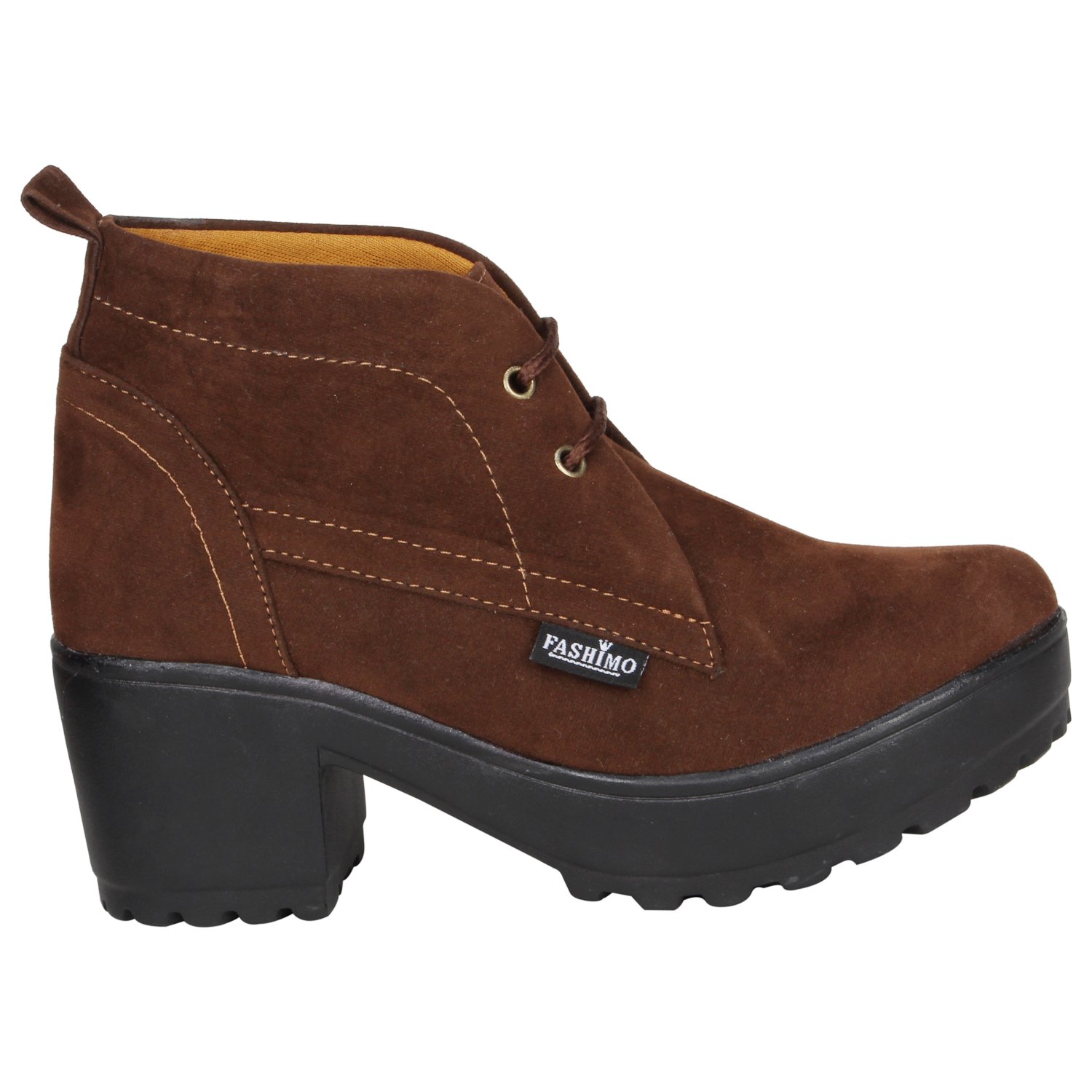 fashimo beautiful suede leather look ankle lenght boot women from