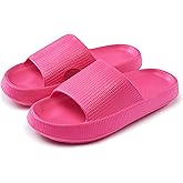 rosyclo Cloud Slippers for Women and Men, Pillow House Slippers Shower Shoes Indoor Slides Bathroom Sandals, Ultimate Comfort, Lightweight, Thick Sole, Non-Slip, Easy to Clean
