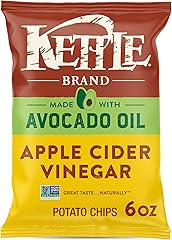 Kettle Brand Made with Avocado Oil Apple Cider Vinegar Chips, 6 Oz Bag