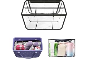 avakot Clear Beach Bag Organizer Original Accessories for Bogg Bag X Large Storage Bag Suitable for BOGG BAG Organizing Your Bag and Divide Space, Black