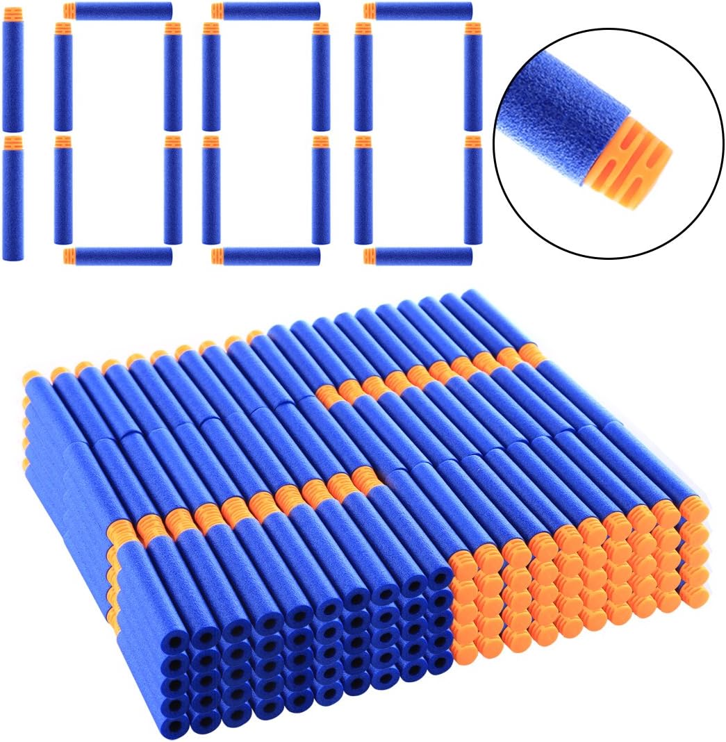 HYZH 1000 Pack High Buffered Refill Bullet Darts Foam Bullet Darts for Nerf N-strike Elite Series-Dark Blue