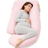 Momcozy Pregnancy Pillows for Sleeping, U Shaped Full Body Maternity Pillow for Side Sleeping - Support for Back, Legs, Belly