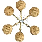 Aasiya Nautical Cabinet Knot Rope Knob/Jute Door Knobs Beach Seaside Home Decor Gift Item (6)