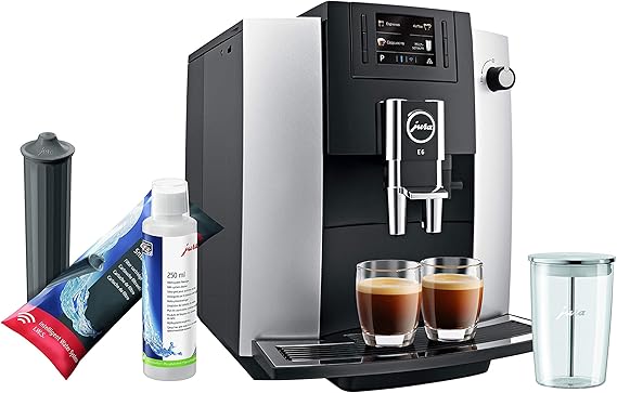 Jura E6 Platinum Automatic Coffee Machine Set