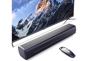 Jierben Sound Bar for Smart TV, Bluetooth Soundbar for TV with Optical/AUX/RCA 3D, 50w Surround Sound Speakers, Surround Sound System for TV/PC/Gaming/Projectors, Bluetooth Surround Sound Speakers