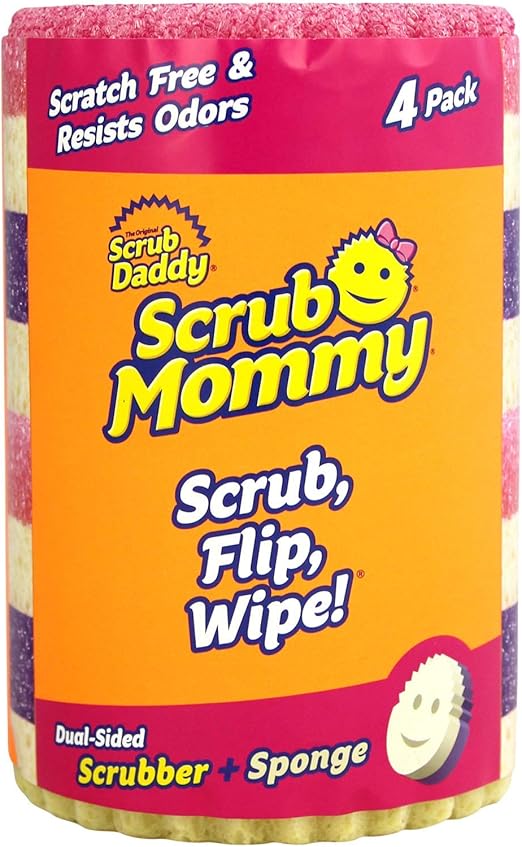 Scrub Mommy Cleaning Sponge Assorted 4 Pack Amazon.co.uk Grocery