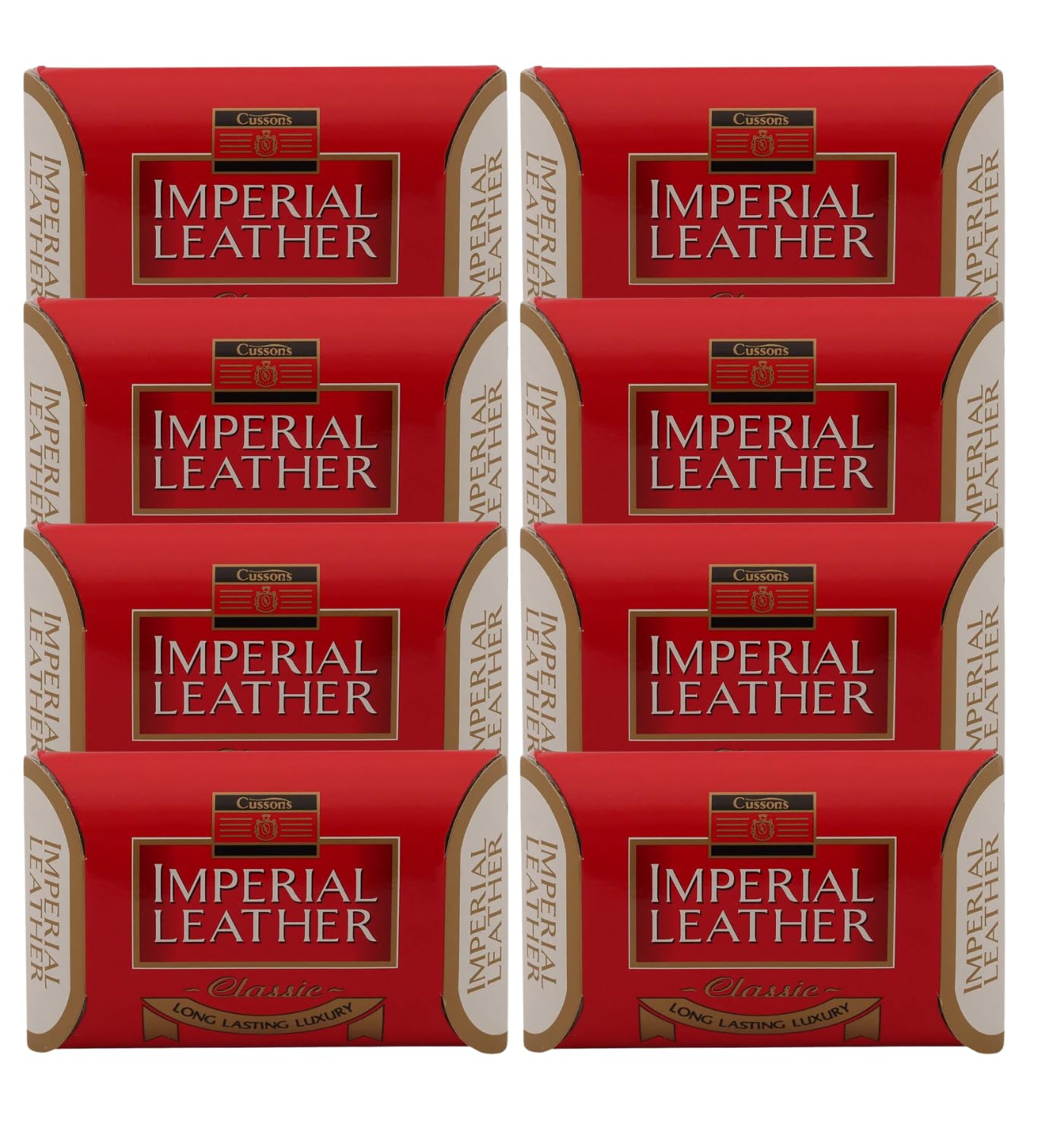 Original Imperial Leather Soap Bars (8 x 110g) - Bundle Pack of Official Imperial Leather Soap | Hand & Body Cleanser and Protector | Mega Bundle Deal, Long Lasting 110g Bars | Luxury Beauty