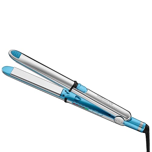 BaBylissPRO Nano Titanium Flat Iron Hair Straightener, 1" Prima Iconic Hair Straightener Iron & Curling Iron for Professional Salon Results and All Hair Types