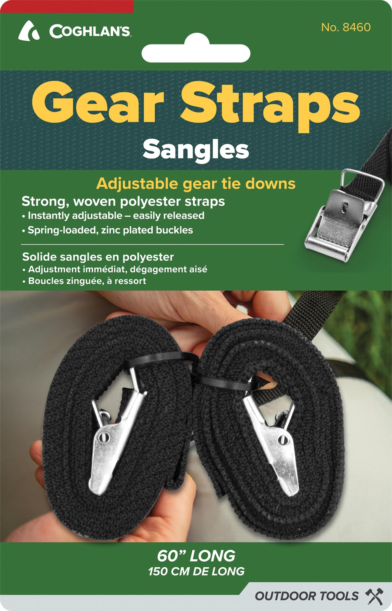 Coghlan's Unisex Adult C8460 Arno Straps (Pack Of 2) - Black, 60-Inch