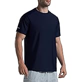 Men's Cooling Ice Silk Running Shirts Quick Dry Short Sleeve Athletic Gym T-Shirts UPF 50+ Outdoor Workout Tshirts