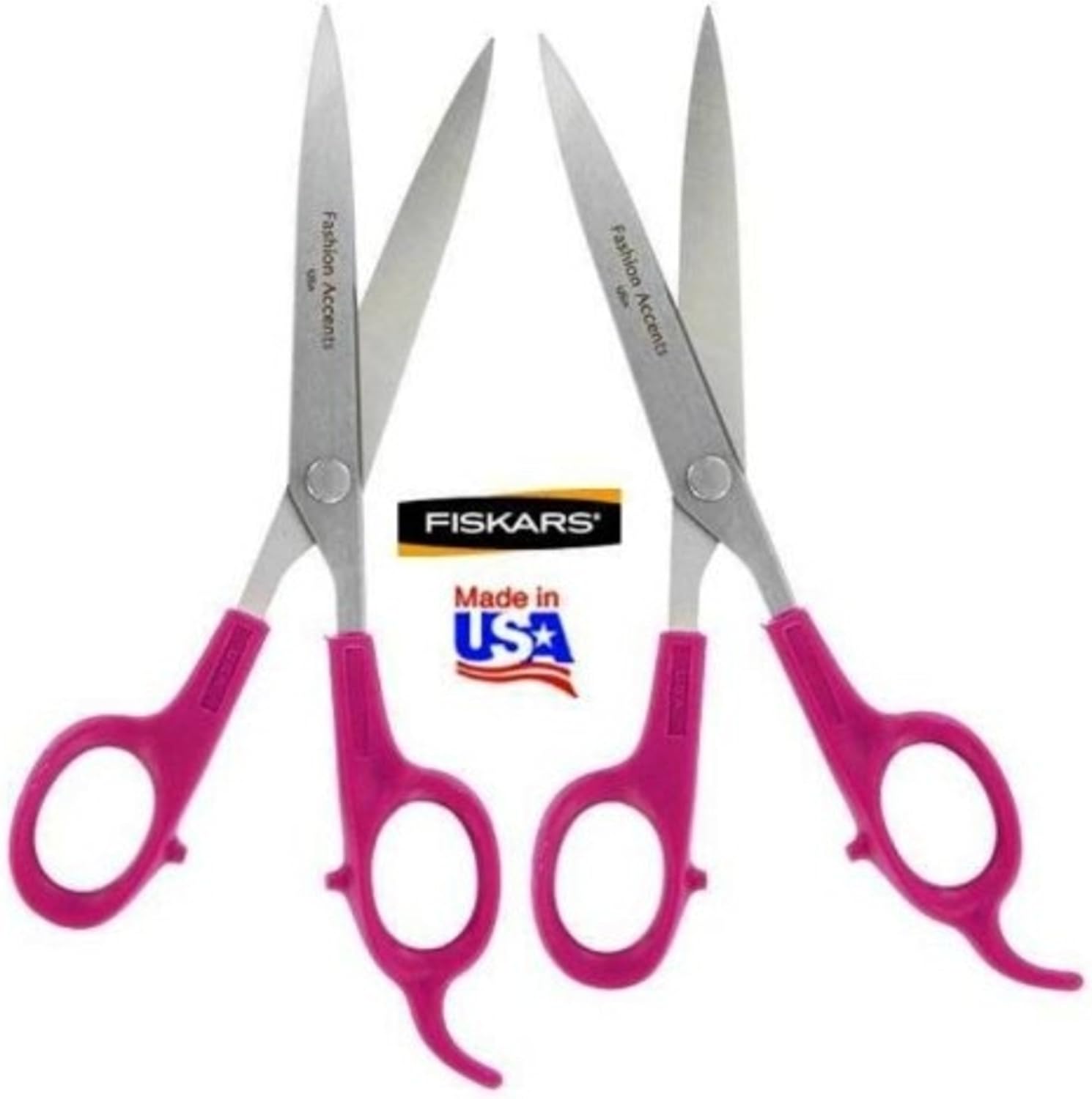 Fiskars 7" Plum Fashion Accents Hair Barber Scissors (Pack of 2