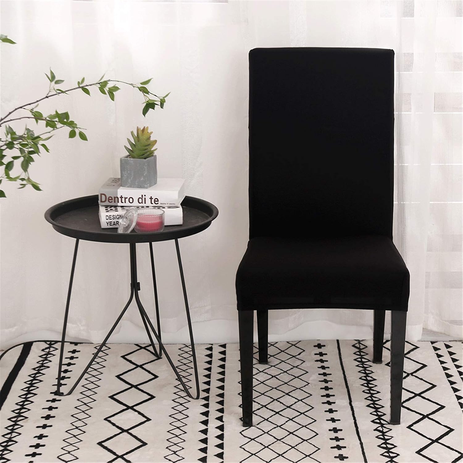 Aisprts Dining Room Chair Covers Slipcovers Set of 6 - Image 4