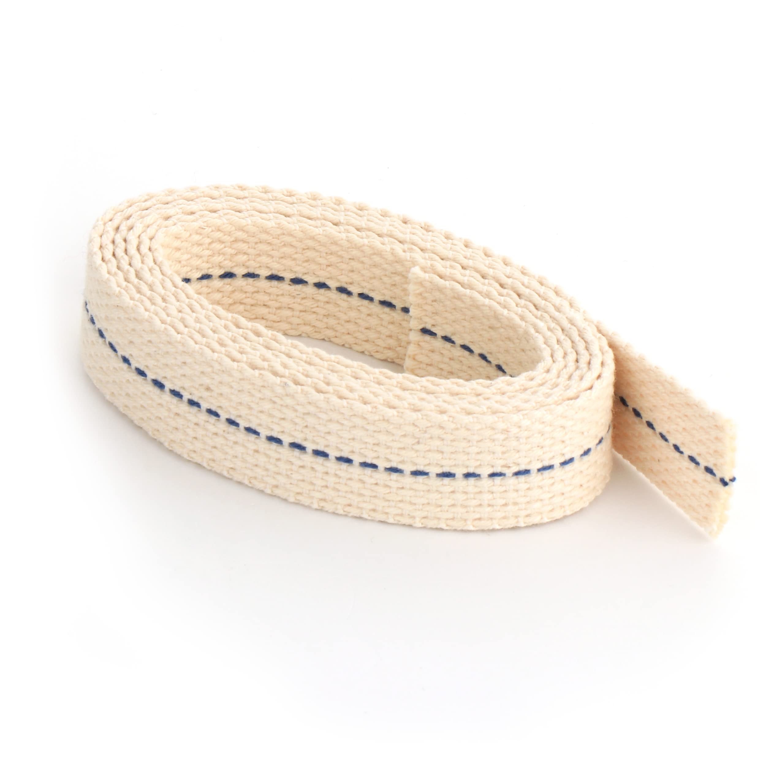 NKlaus SET 2x1 meter 22mm 100% natural cotton lamp wick flat strand wick lantern wick for oil burner oil lamp with purified petroleum 40276