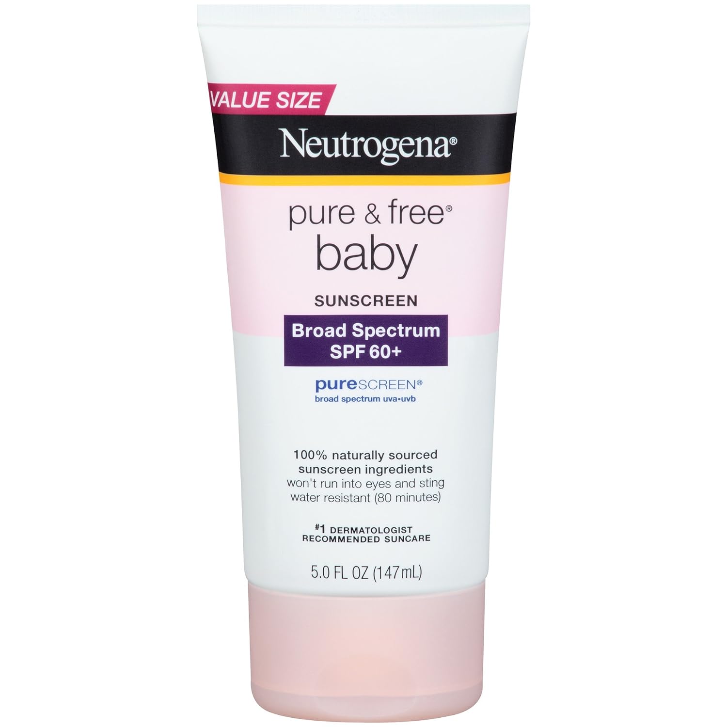 neutrogena pure & free baby sunscreen lotion
