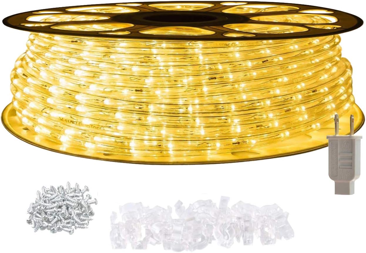 STARSHINE 120V LED Rope Lights, Connectable Waterproof LED