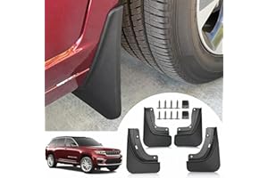 ANMOSVO Mud Flaps for Jeep Grand Cherokee 2025 2024 2023 2022 - All Weather Front & Rear Splash Guards Accessories, No Drilling Required for Jeep Grand Cherokee 2-Row Exterior Accessories (Non L) - 4PCS