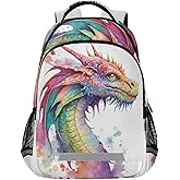 BOENLE Dragon Backpacks for Boys Girls Kids Elementary School Bag | School Bookbag, Travel Rucksack, Daypack, Lightweight, Padded Breathable Back, Adjustable Chest Strap, Multiple Pockets