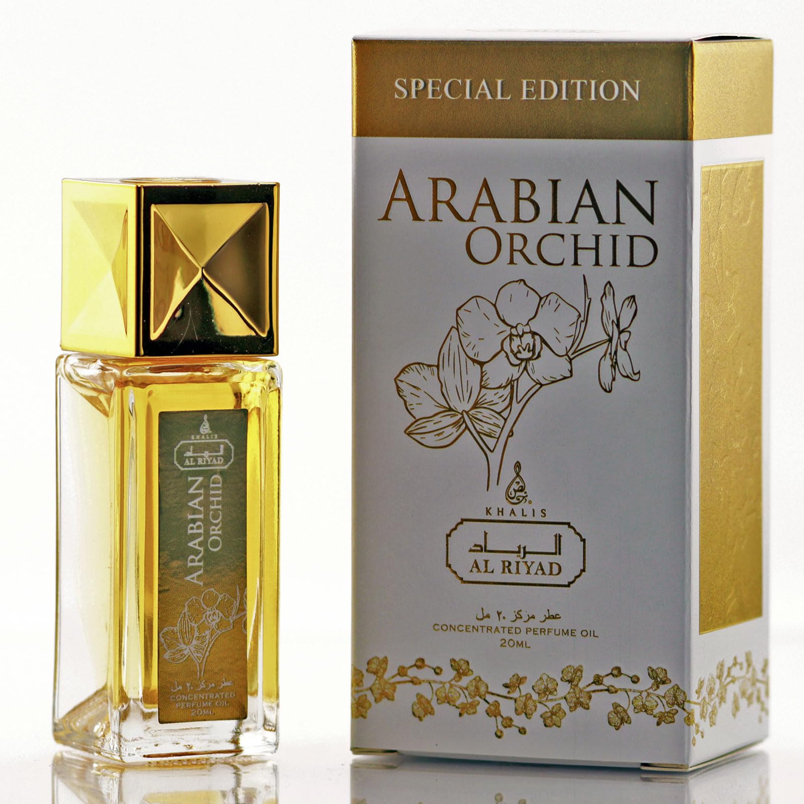 Maison d’Orient Arabian Orchid Oriental Fruity Floral Perfume Oil Roll‑On 20 mL — Alcohol‑Free, Long‑Lasting Attar for Her, Vegan Pocket‑Size Fragrance, Ideal Purse Essential & Holiday Gift