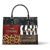 Afroyla African Black Women's Leather Bag, Medium Size, Premium Vegan Leather, Valentine's Day Gifts for Her, Wife, or Mother