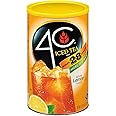 4C Powdered Drink Mix Cannisters, Lemon Tea, 28 Quarts, Family Sized Cannister, Thirst Quenching & Refreshing Flavors (Lemon Iced Tea, 66.1 Ounce (Pack of 2))
