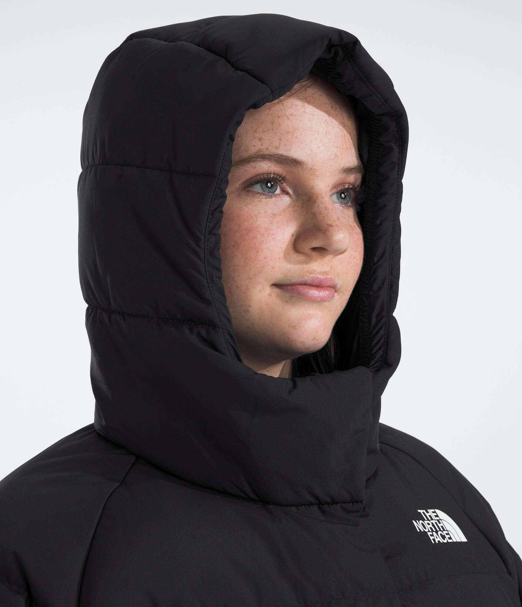 The North Face Girls' North Down Hooded Jacket | Water Repellent, 600 Fill Recycled Waterfowl Down, & Insulated Hood