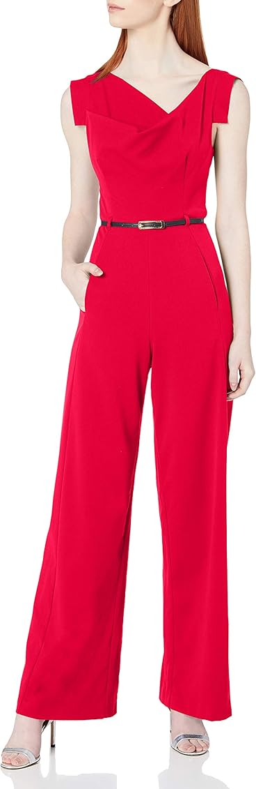 black halo red jumpsuit