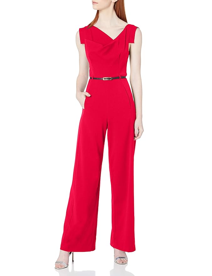 black halo petite jumpsuit