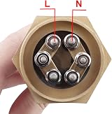 DERNORD 220V 3000W 1-1/4 Inch 3U Heating Element Copper Flange Water Tank view 6