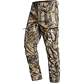 Quiet Hunting Pants Fleece-Lined Camouflage Clothes Clothing Gear for Men (US, Alpha, Small, Regular, Regular, Next Camo G2)