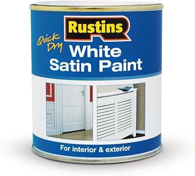 Rustins Satin White 250ml Quick Dry Paint