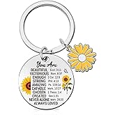 Luvsweets Christian Gifts Keychain for Women, Inspirational Bible Verse Religious Faith Gift for Girls Sister Mum Friend
