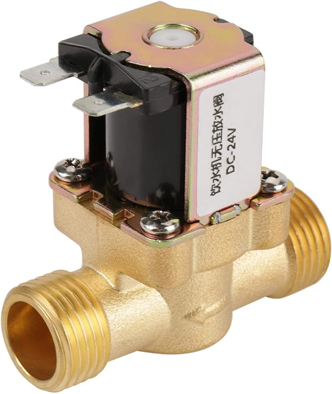 Válvula solenoide eléctrica de agua AC220V G1/2, válvula de entrada de