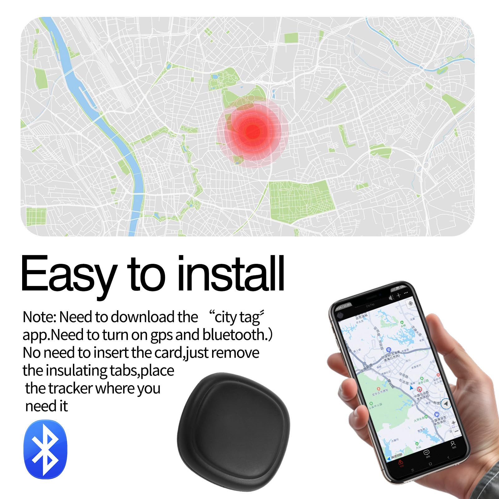 Owfeel GPS Tracker for Vehicles, Magnetic Real-Time Hidden Car Locator Tracking Device for Kids, Elderly, Pets and Assets, Available for Android & iOS, No Monthly Fee & No Subscription Required