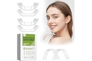 EOQIFJM Temporary Veneers Kit for Women and Men, Tooth Replacement Kit, Nature and Comfortable (4PCS)