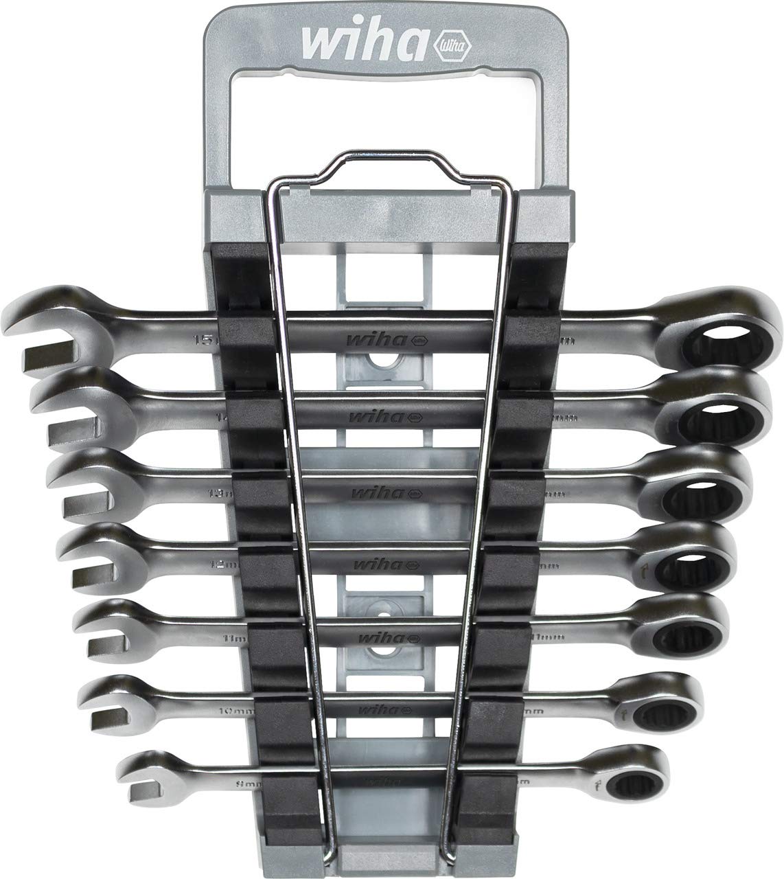 Wiha 303-90 Ratcheting Combination Wrench Set 8 pcs