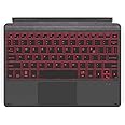 Inateck Surface Go Keyboard, Bluetooth 5.1, 7-Color Backlight, Compatible with Surface Go 4(2023)/3(2021)/2 (2020)/ 1(2018), KB02009 Black