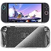 Sunmike Protective Case for Nintendo Switch 2 (2025), Ergonomic Design Glitter Switch 2 Cover Grip Case for Joy Con Shock-Absorbent & Anti-Scratch Soft TPU Cases Protector - Crystal Glitter
