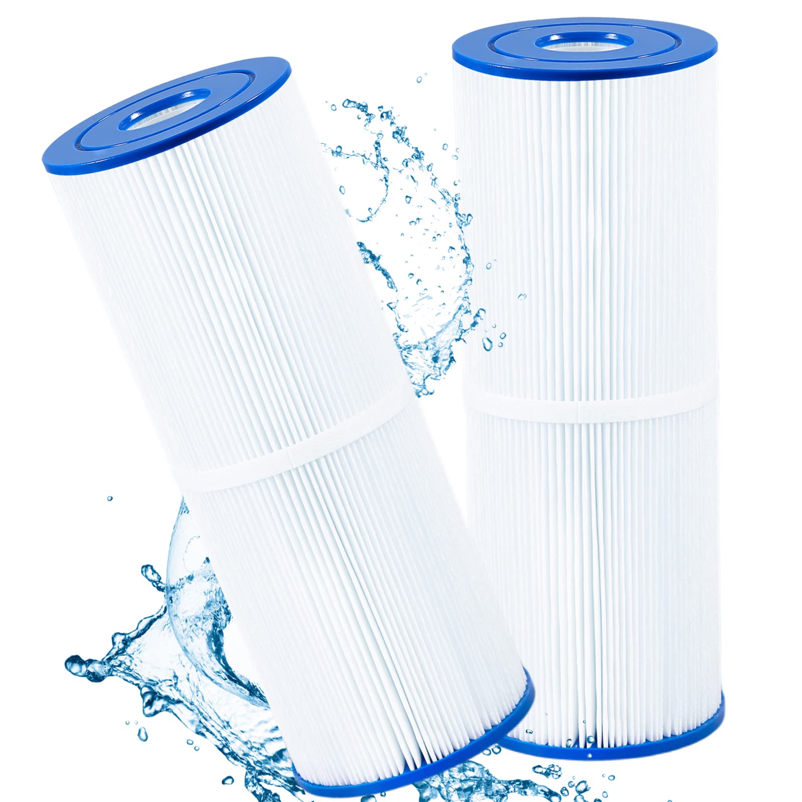 Pellucid PRB50-IN Spa Filter Compatible with Pleatco PRB50-IN, PRB501N, Unicel C-4950, Filbur FC-2390, 373045, 03FIL1600, 17-2380, Guardian 413-212-02, Pentair R173434, Longer Life, 50 sq.ft. 2 Pack