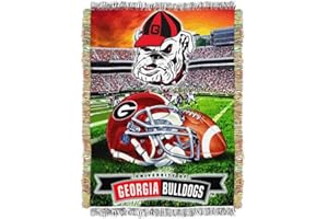 NORTHWEST Officially Licensed NCAA "Home Field Advantage" Woven Tapestry Throw Blanket, 48" x 60", Multi Color