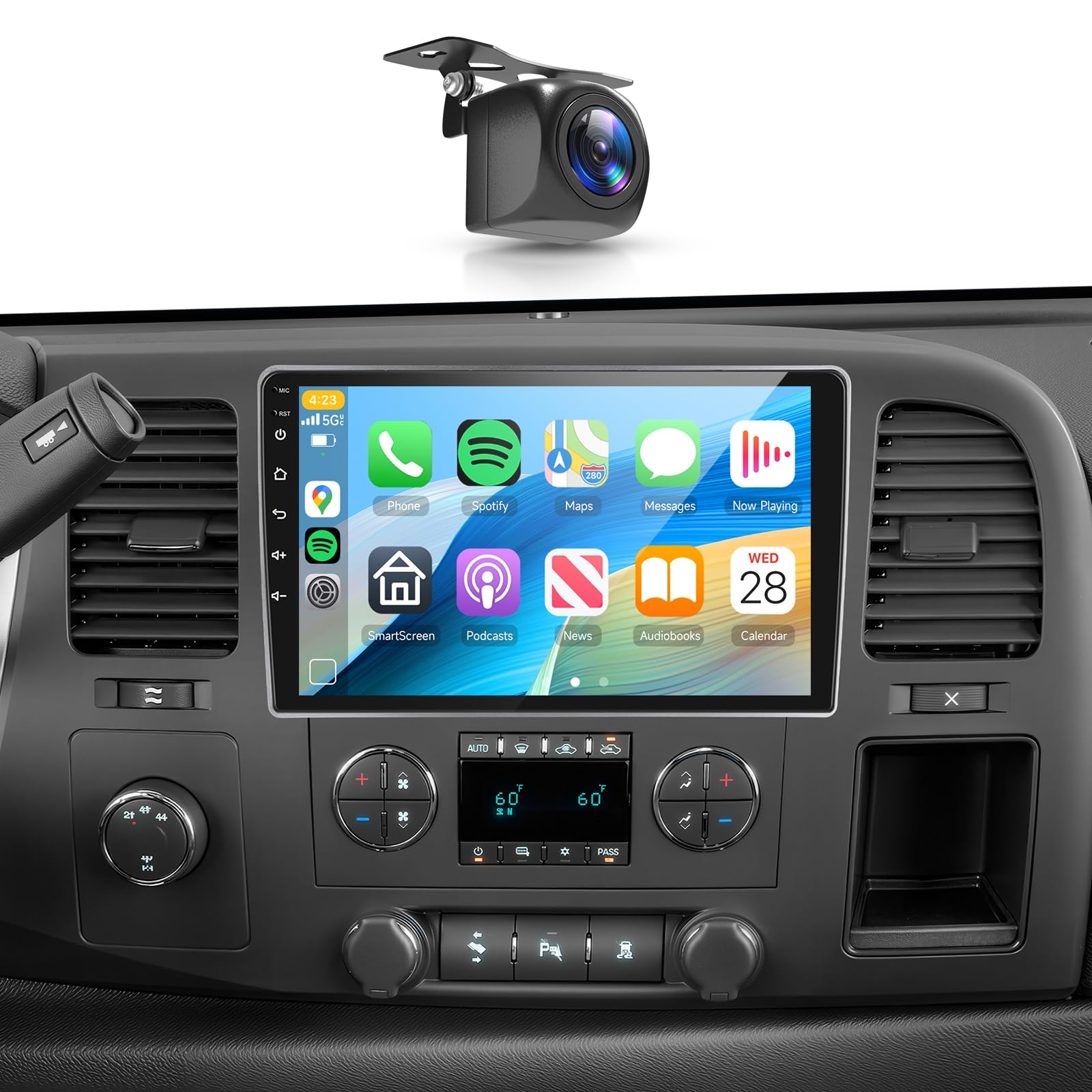 Photo 1 of ***MISSING PARTS***
4+64G Car Radio Stereo for Chevrolet chevy Silverado 2007-2012 Android with Wireless CarPlay Android Auto,10 inch IPS Touchscreen Car Stereo Bluetooth5.0,GPS,WiFi,SWC,59UI,32EQ AI DSP+HD Backup Camera