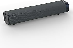 JIERBEN Sound Bar – 50W, Sound Bar for Smart TV, Sound Bar with Bluetooth 5.0, Optical/AUX Connectivity, Remote Control, Wall-Mountable Home Theater Audio, Compatible with TV, PC, and Phone