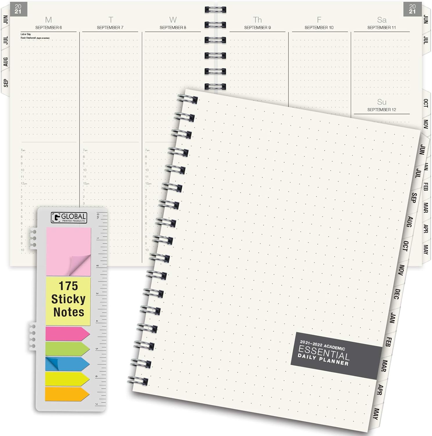 Essential 7x9 Monthly & Weekly 2021-2022 Planner - (7x9 - June 2021 Through July 2022) : Office Products