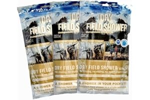 Nano Field Shower Wipes, 100% Biodegradable, Hypoallergenic Dermatologist Tested, Complete Shower in a Single Wipe, No Rinsin