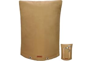 Wsobue Backflow Preventer Cover Insulated Pouch,Outdoor Pipe Insulation Cover,Winter Well Head Cover Water Well Pump Covers Sprinkler Valve Cover Insulated (Dark Khaki 16''W x 20''H)